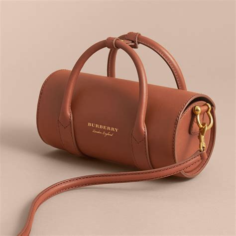 burberry dk88 barrel bag|Burberry The Small Dk88 Barrel Bag Tan in Brown .